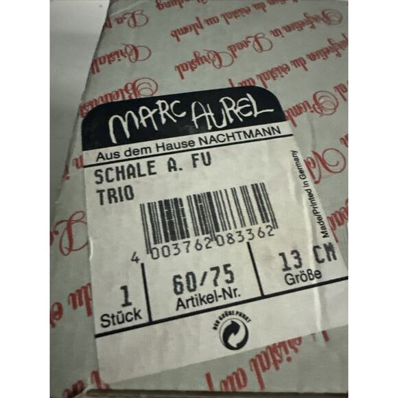 RARE VINTAGE MARCAUREL LEAD CRYSTAL CLEAR Candy GLASS BOWL Dish - Picture 4 of 6